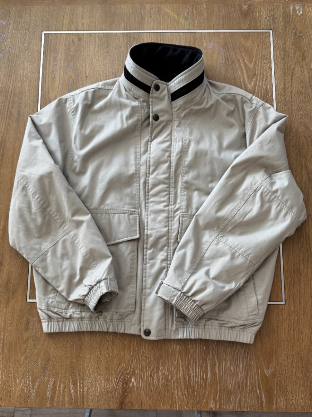 Pacific Trail Vintage Men's Khaki Full Zip And Snap Jacket Size Extra Large XL